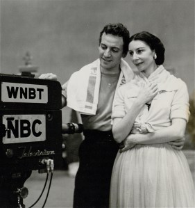 Markova rehearsing with choreographer James Starbuck for Your Show of Shows, 1953