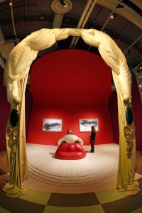Dali's theatrical "Mae West" room, recently exhibited at the Centre Pompidou in Paris