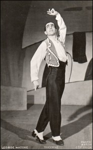 Léonide Massine masked his problematic bowed legs with pants or knickers