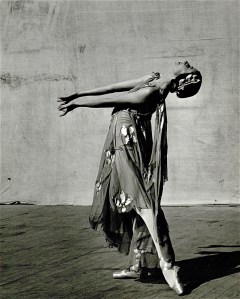 Markova dancing outdoors at Jacob's Pillow, 1941