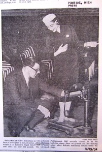 After performing in a boxing ring, Markova offered to "weigh-in" again at London's Royal Albert Hall