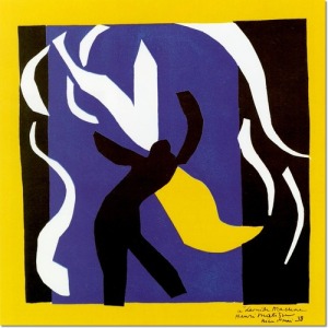 Matisse's cut-out-inspired curtain for Rouge et Noir