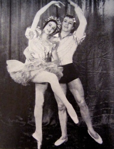 Paltry wages from London's nascent ballet companies necessitated Markova's taking on commercial work to support herself and her family. (Here in the romantic comedy A Kiss in Spring, 1930, with Harold Turner.